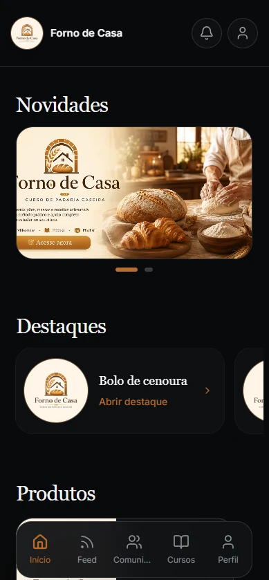 App Forno de Casa